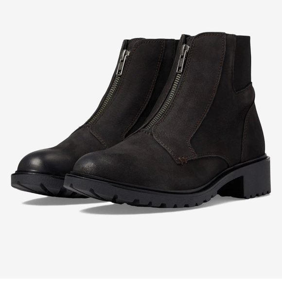 Women’s Cobble Hill Center Zip Leather Boot water resistant - Picture 1 of 9